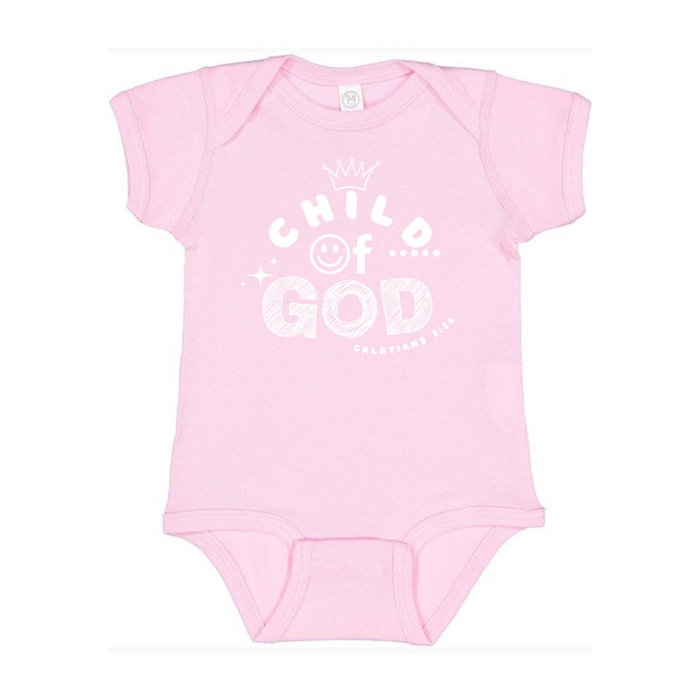 Child Of God Onesie - Pink