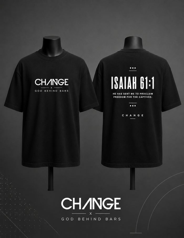 CHANGE x GOD BEHIND BARS TEE