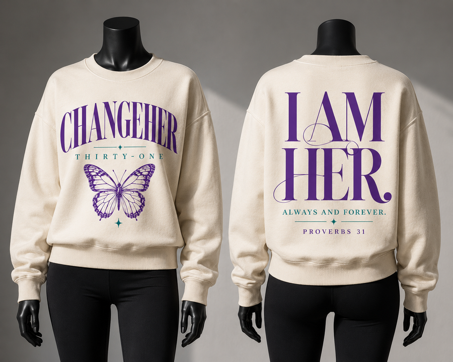 GLOBAL: Change Her 31 Crewneck | Change Anniversary 2026  - Cream