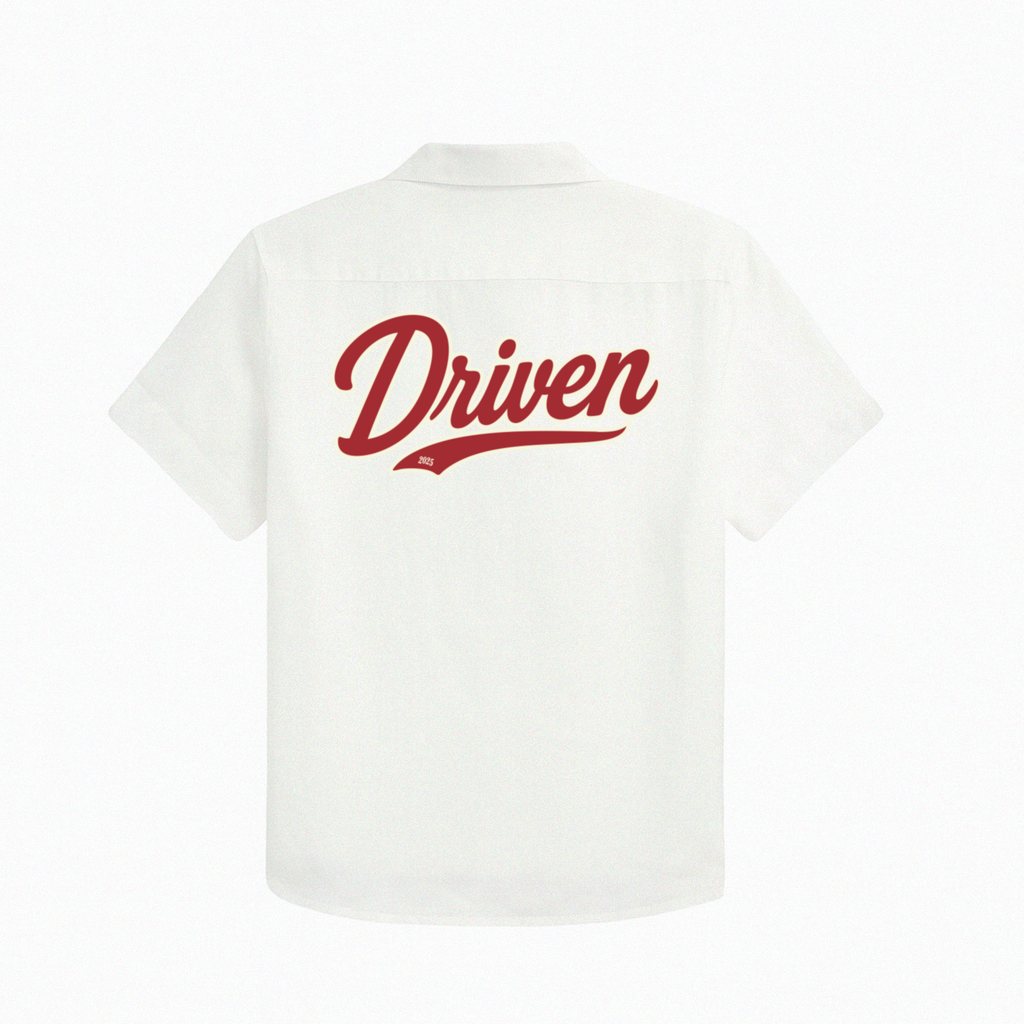Driven Trucker Button Up - White