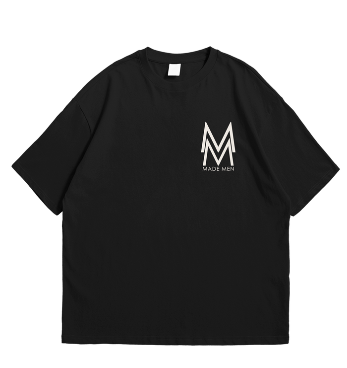 Made Men Oversized Logo Tee - Black