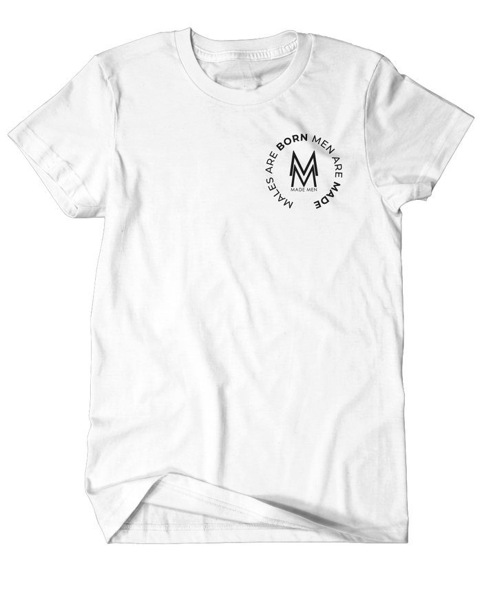 Made Men Circle Logo Tee - White