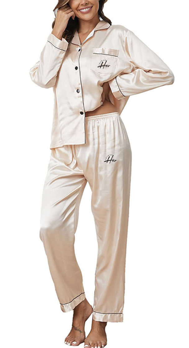 Champagne Change Her Pajama Set